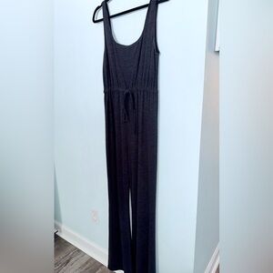 Kittenish Charcoal Jumpsuit